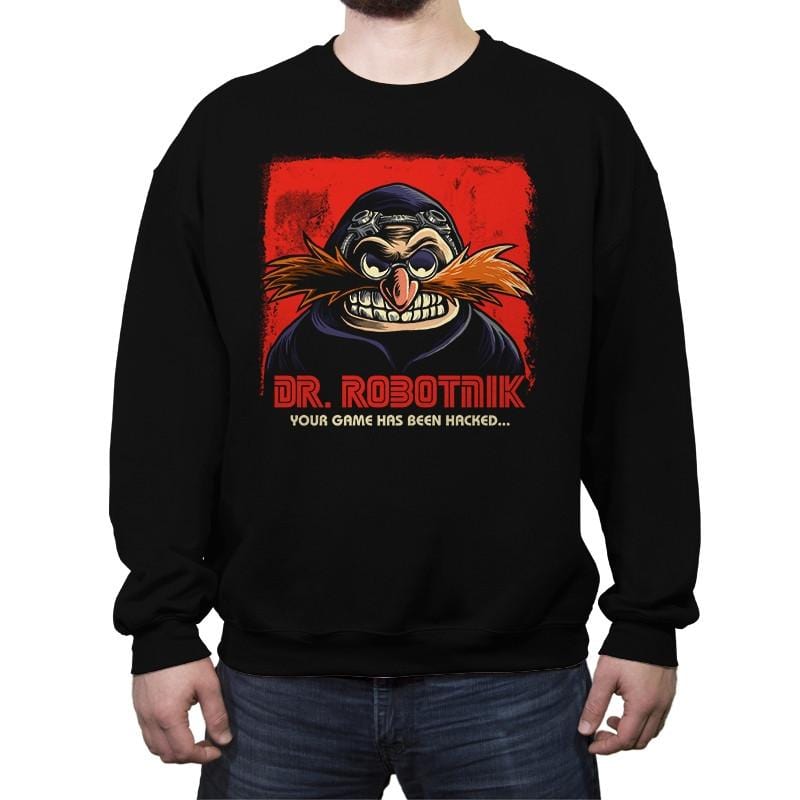 Mr Robotnik - Crew Neck Sweatshirt Crew Neck Sweatshirt RIPT Apparel Small / Black