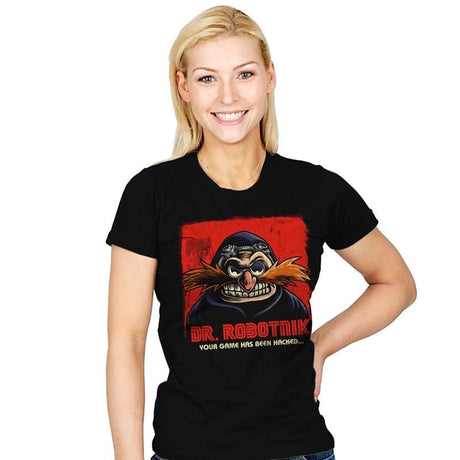Mr Robotnik - Womens T-Shirts RIPT Apparel Small / Black