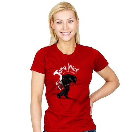 Mr. Wick vs the World - Womens T-Shirts RIPT Apparel Small / Red