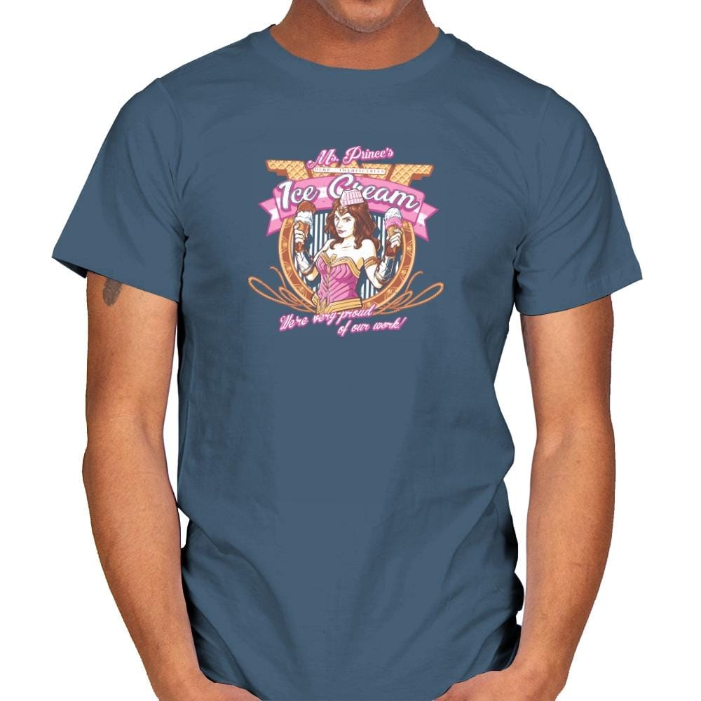 Ms. Prince's Ice Cream Exclusive - Mens T-Shirts RIPT Apparel Small / Indigo Blue