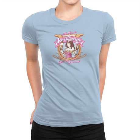 Ms. Prince's Ice Cream Exclusive - Womens Premium T-Shirts RIPT Apparel Small / Cancun