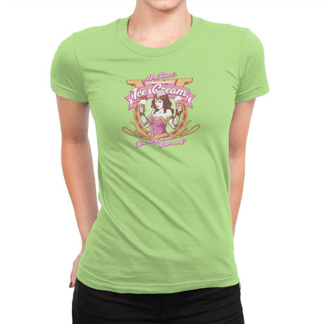 Ms. Prince's Ice Cream Exclusive - Womens Premium T-Shirts RIPT Apparel Small / Mint