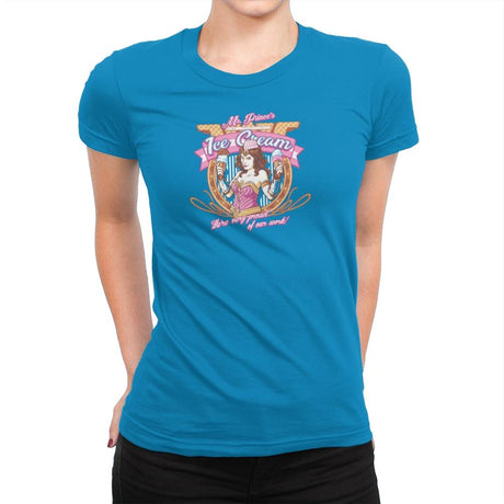 Ms. Prince's Ice Cream Exclusive - Womens Premium T-Shirts RIPT Apparel Small / Turquoise