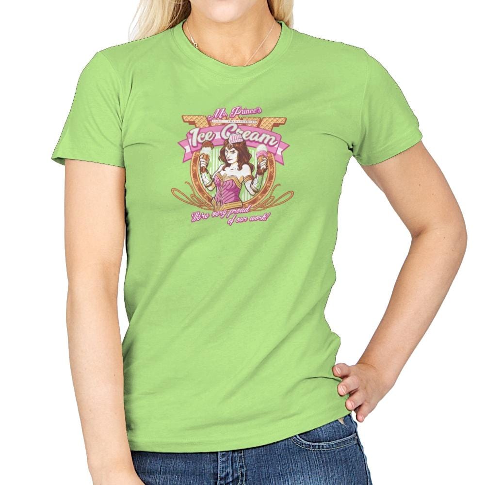 Ms. Prince's Ice Cream Exclusive - Womens T-Shirts RIPT Apparel Small / Mint Green