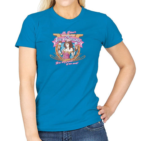 Ms. Prince's Ice Cream Exclusive - Womens T-Shirts RIPT Apparel Small / Sapphire