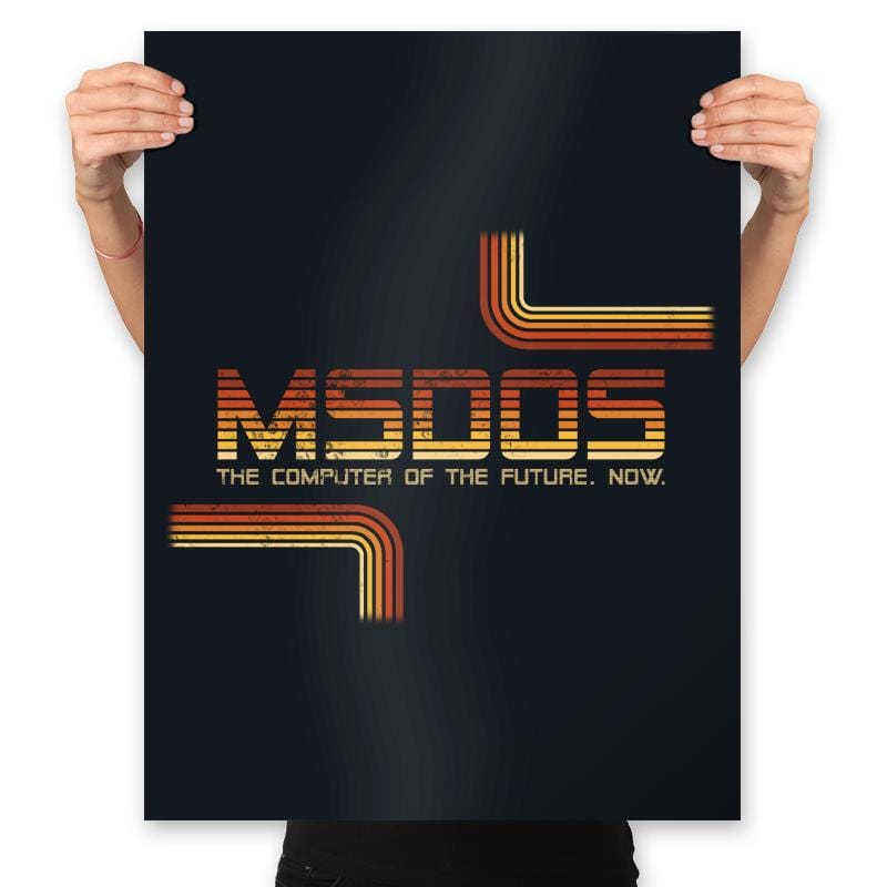 Msdos - Prints Posters RIPT Apparel 18x24 / Black