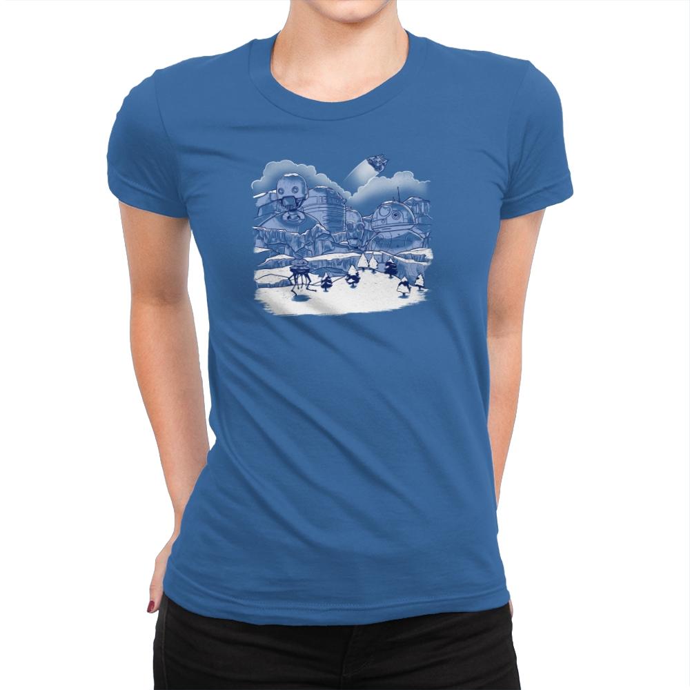 Mt. Droidmore Exclusive - Womens Premium T-Shirts RIPT Apparel Small / Royal