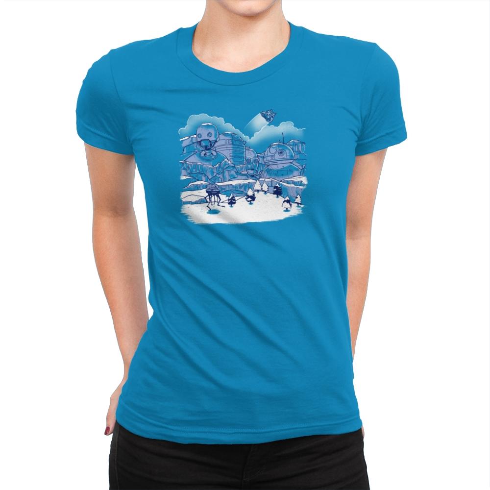 Mt. Droidmore Exclusive - Womens Premium T-Shirts RIPT Apparel Small / Turquoise