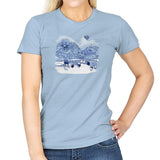 Mt. Droidmore Exclusive - Womens T-Shirts RIPT Apparel Small / Light Blue