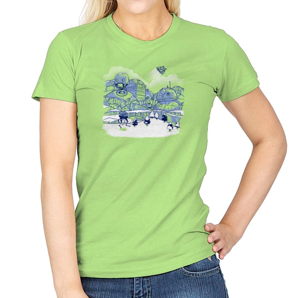 Mt. Droidmore Exclusive - Womens T-Shirts RIPT Apparel Small / Mint Green