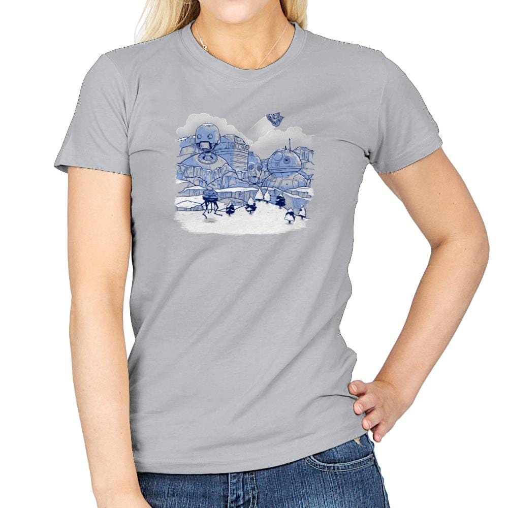 Mt. Droidmore Exclusive - Womens T-Shirts RIPT Apparel Small / Sport Grey