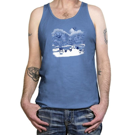 Mt. Droidmore - Tanktop Tanktop RIPT Apparel X-Small / Blue Triblend