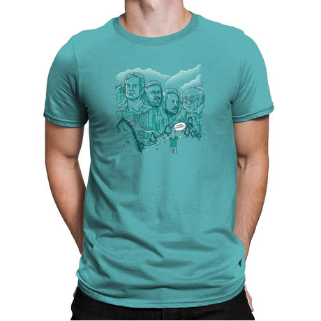Mt. Sunnymore Exclusive - Mens Premium T-Shirts RIPT Apparel Small / Tahiti Blue