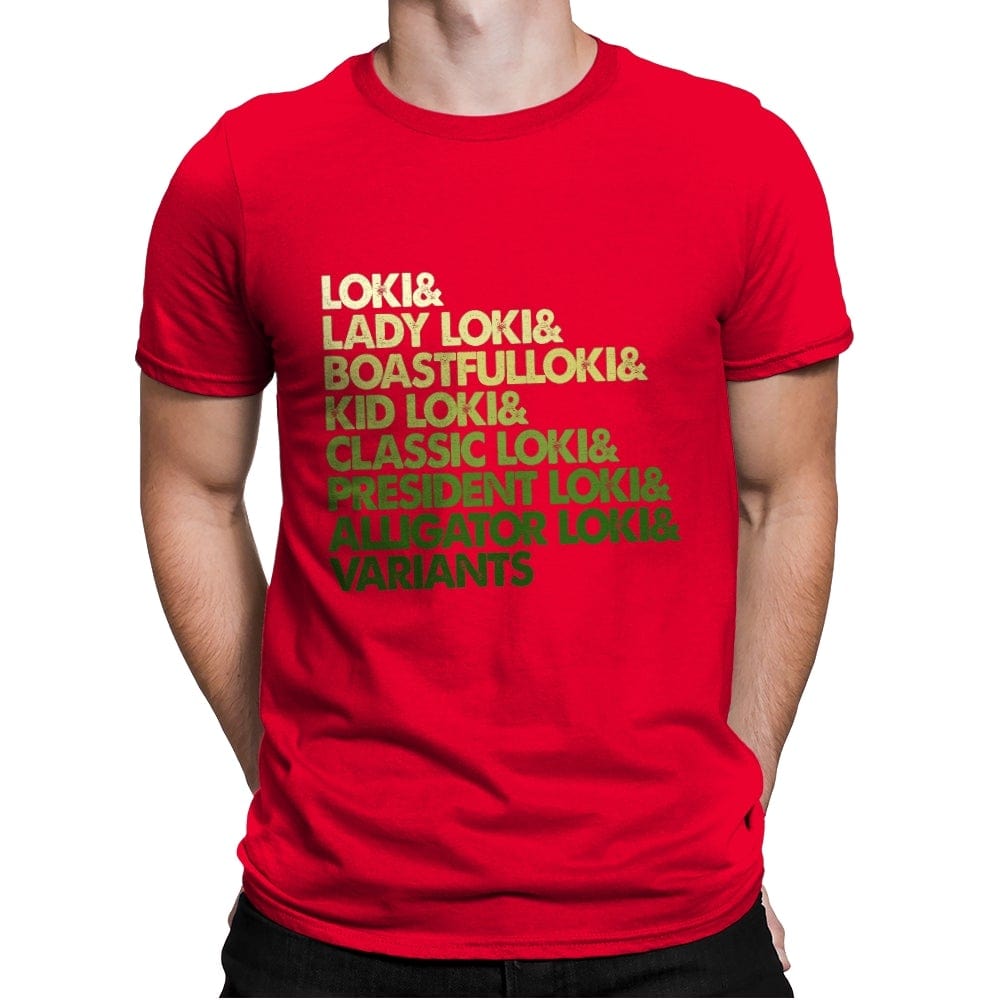 Multi Loki - Mens Premium T-Shirts RIPT Apparel Small / Red