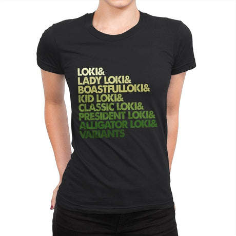 Multi Loki - Womens Premium T-Shirts RIPT Apparel Small / Black