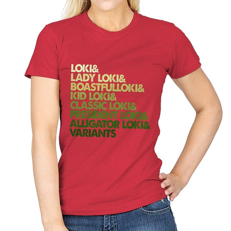 Multi Loki - Womens T-Shirts RIPT Apparel Small / Red