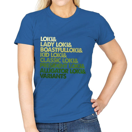 Multi Loki - Womens T-Shirts RIPT Apparel Small / Royal