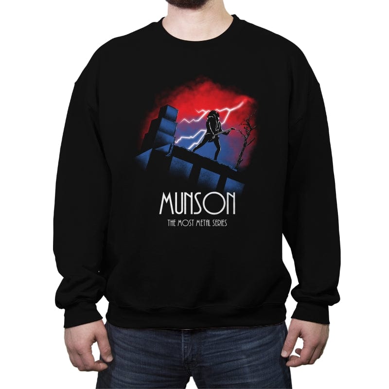Munson The Most Metal Series - Crew Neck Sweatshirt Crew Neck Sweatshirt RIPT Apparel Small / Black