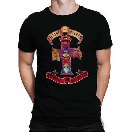 Muppetite For Destruction - Mens Premium T-Shirts RIPT Apparel Small / Black