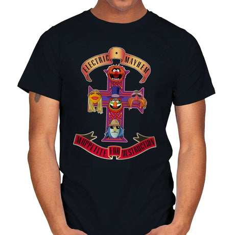 Muppetite For Destruction - Mens T-Shirts RIPT Apparel Small / Black