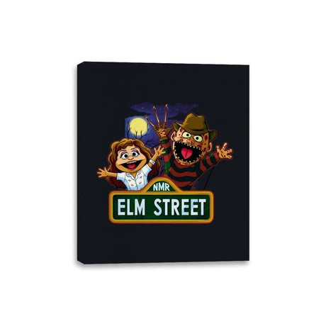 Muppets on Elm Street - Canvas Wraps Canvas Wraps RIPT Apparel 8x10 / Black