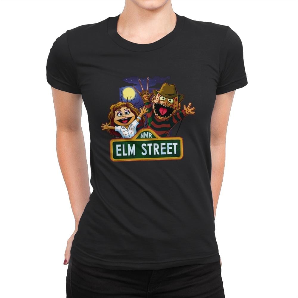 Muppets on Elm Street - Womens Premium T-Shirts RIPT Apparel Small / Black