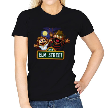 Muppets on Elm Street - Womens T-Shirts RIPT Apparel Small / Black