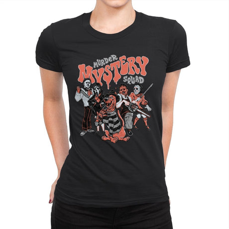 Murder Mystery Squad - Womens Premium T-Shirts RIPT Apparel Small / Black