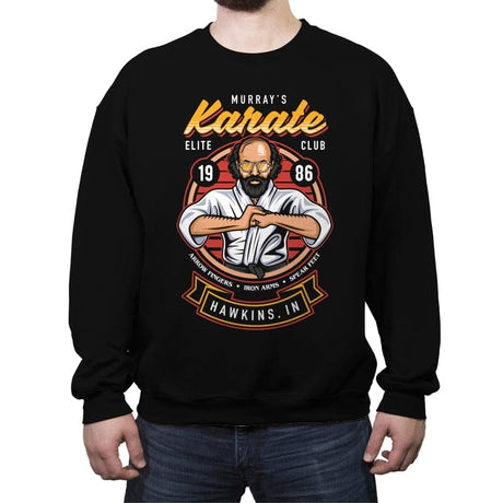 Murray's Karate Club - Crew Neck Sweatshirt Crew Neck Sweatshirt RIPT Apparel Small / Black