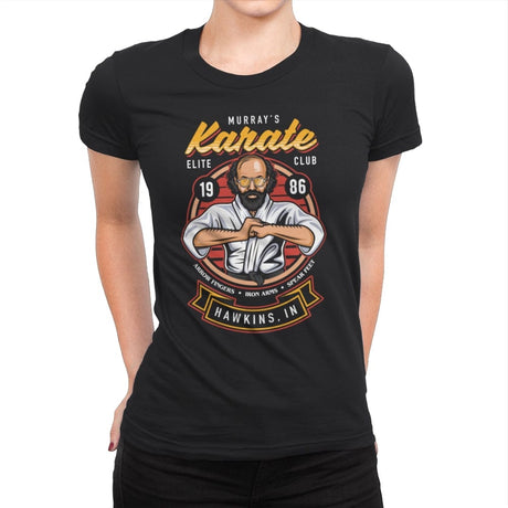 Murray's Karate Club - Womens Premium T-Shirts RIPT Apparel Small / Black