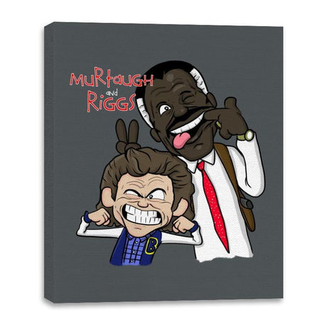 Murtaugh and Riggs - Canvas Wraps Canvas Wraps RIPT Apparel 16x20 / Charcoal