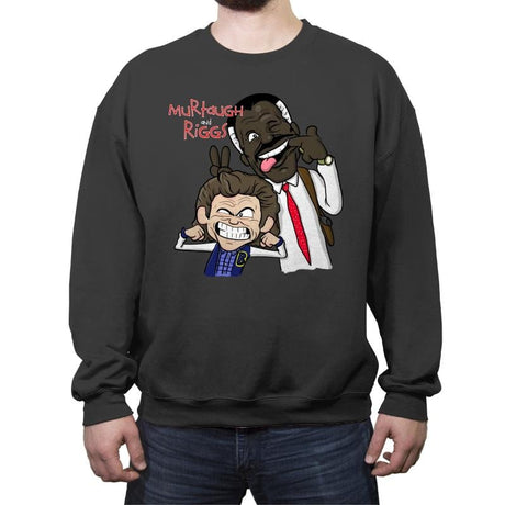 Murtaugh and Riggs - Crew Neck Sweatshirt Crew Neck Sweatshirt RIPT Apparel Small / Charcoal