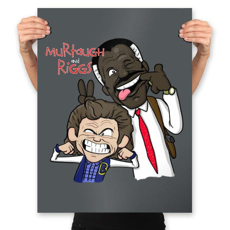 Murtaugh and Riggs - Prints Posters RIPT Apparel 18x24 / Charcoal