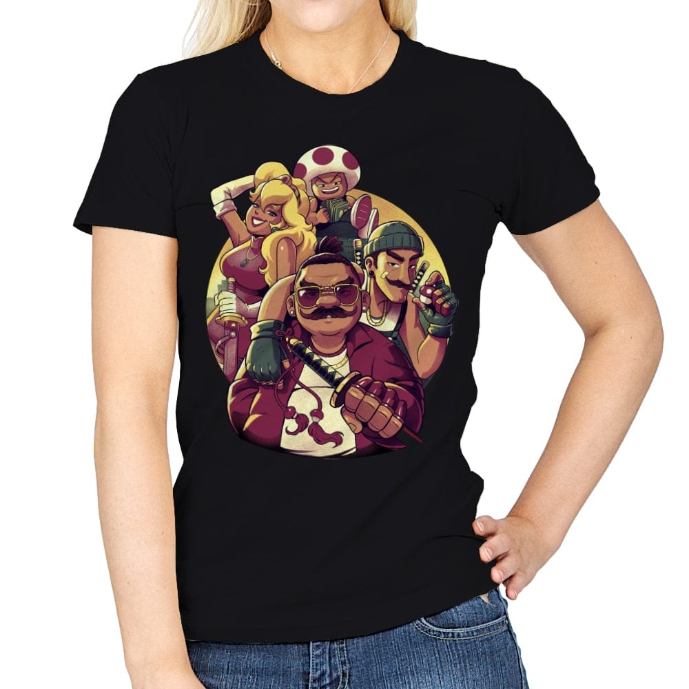 Mushroom Gang - Womens T-Shirts RIPT Apparel Small / Black