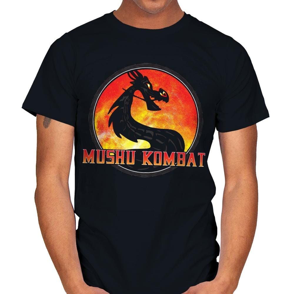 Mushu Fight - Mens T-Shirts RIPT Apparel Small / Black