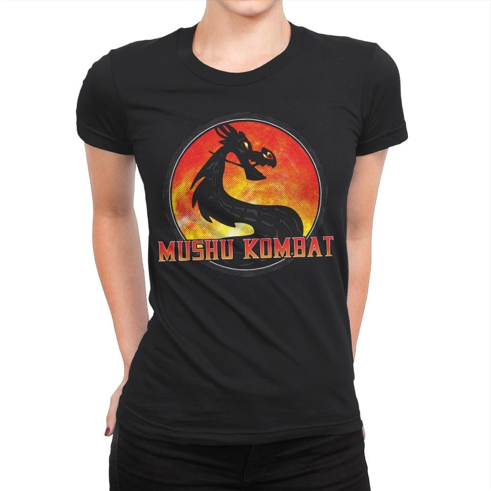 Mushu Fight - Womens Premium T-Shirts RIPT Apparel Small / Black