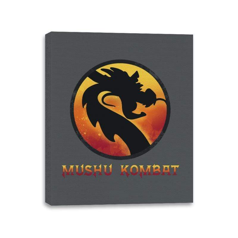Mushu Kombat - Canvas Wraps Canvas Wraps RIPT Apparel 11x14 / Charcoal