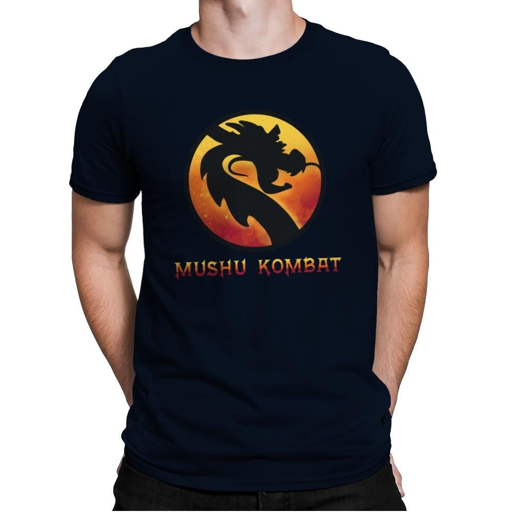 Mushu Kombat - Mens Premium T-Shirts RIPT Apparel Small / Midnight Navy