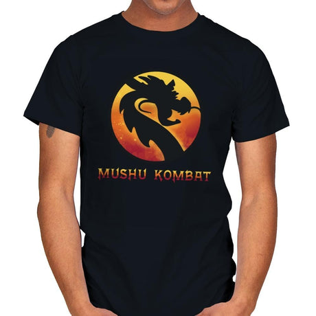 Mushu Kombat - Mens T-Shirts RIPT Apparel Small / Black