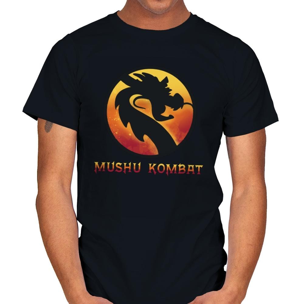 Mushu Kombat - Mens T-Shirts RIPT Apparel Small / Black