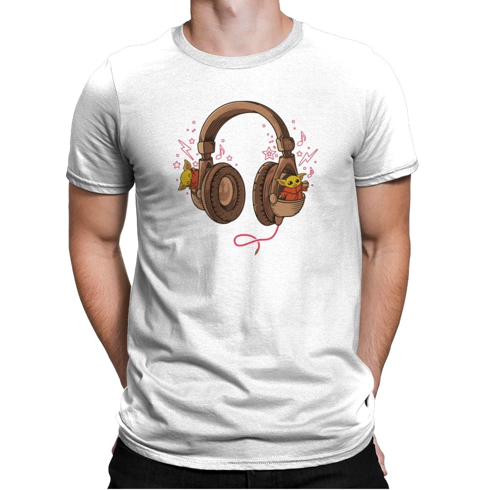 Music is the Way - Mens Premium T-Shirts RIPT Apparel Small / White