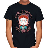 Music Saved... - Mens T-Shirts RIPT Apparel Small / Black