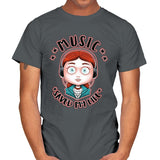 Music Saved... - Mens T-Shirts RIPT Apparel Small / Charcoal