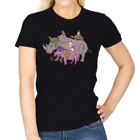 Mutant Animals - Womens T-Shirts RIPT Apparel Small / Black