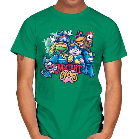 Mutant Babies - Best Seller - Mens T-Shirts RIPT Apparel Small / Kelly Green