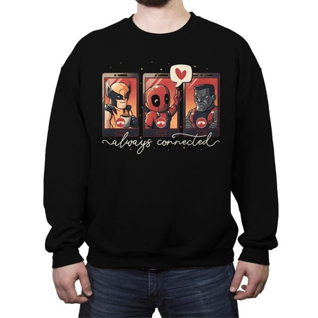 Mutant Connection - Crew Neck Sweatshirt Crew Neck Sweatshirt RIPT Apparel Small / Black
