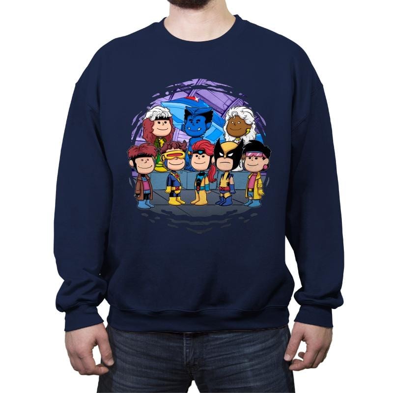 Mutant Friends - Crew Neck Sweatshirt Crew Neck Sweatshirt RIPT Apparel Small / Navy
