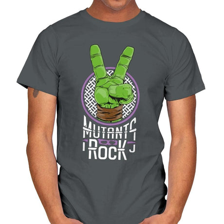 Mutants Rock - Mens T-Shirts RIPT Apparel Small / Charcoal