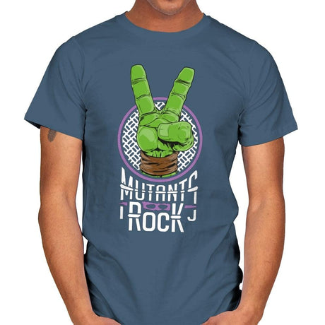 Mutants Rock - Mens T-Shirts RIPT Apparel Small / Indigo Blue