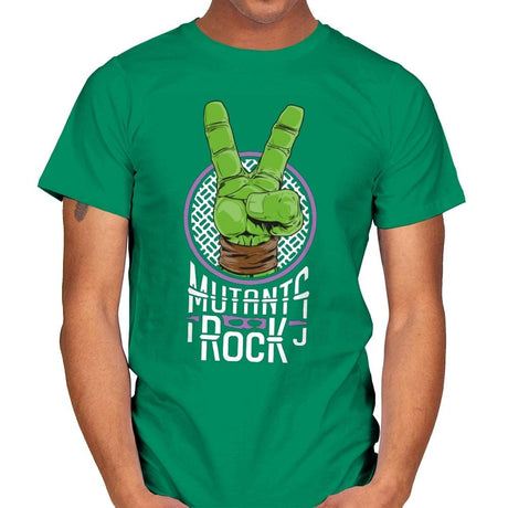 Mutants Rock - Mens T-Shirts RIPT Apparel Small / Kelly Green